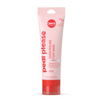 Pink tube of 'Pedi Please' quick peeling foot mask on a white background