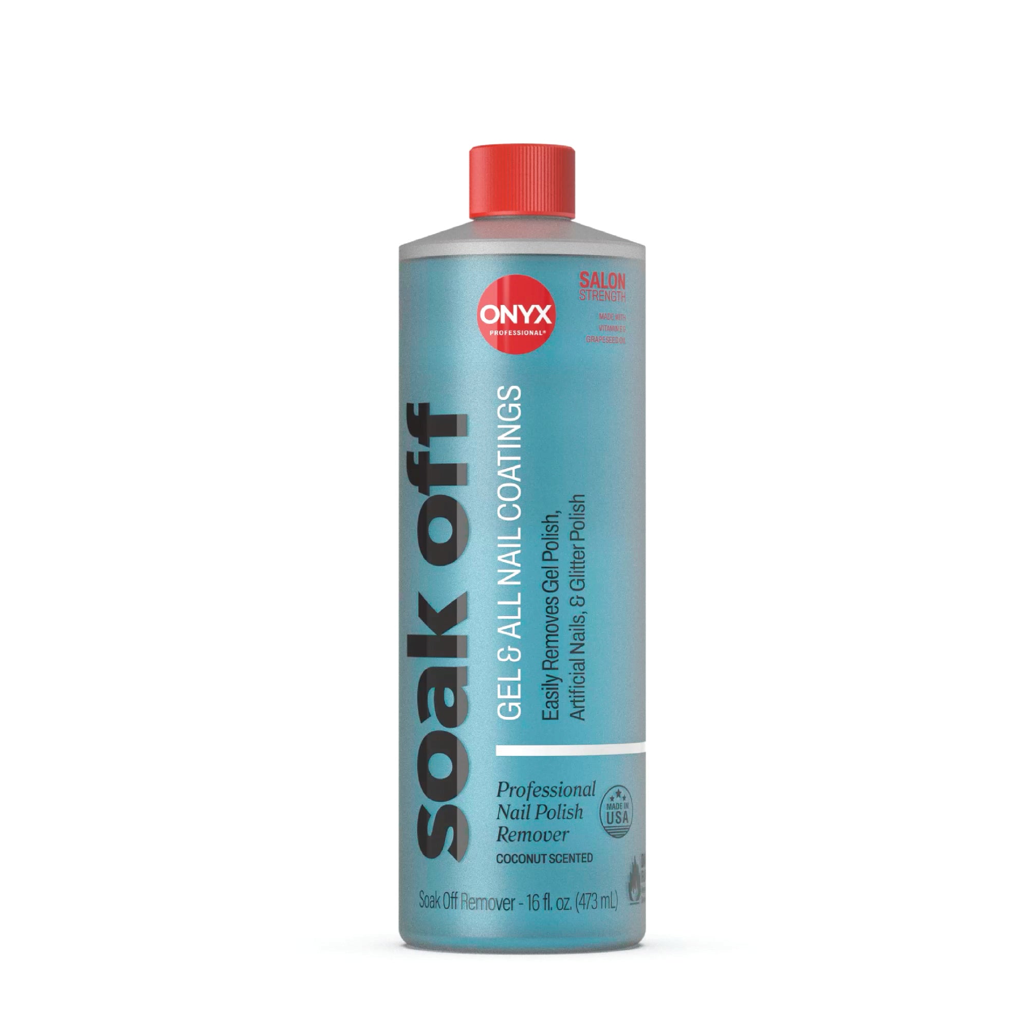 Onyx Professional Soak Off Gel & All Nail Coatings Remover bottle.
