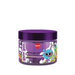 Purple jar of Glow Goo bath slime soap with colorful design on a white background